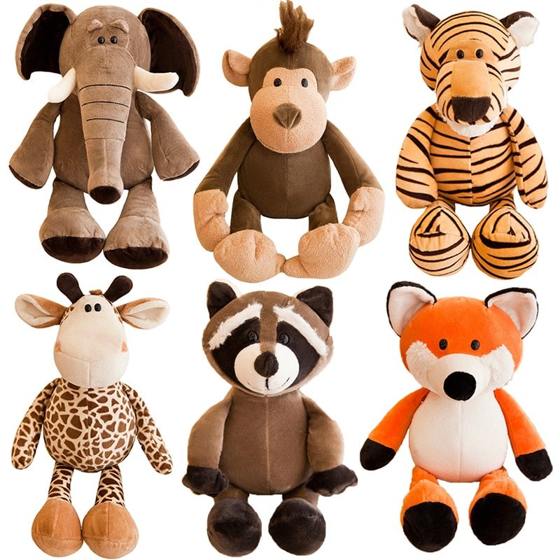 Jungle Plush Toys Stuffed Animals, stuffed animals, weighted stuffed animal, stuffed animal​, highland cow stuffed animal, Plush Toys, Soft Toys, Teddy Bear, plush​, plushies, Decognomes, Plush doll