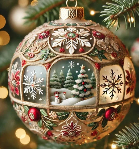 3D Fairy Tale Planet Christmas Ornament