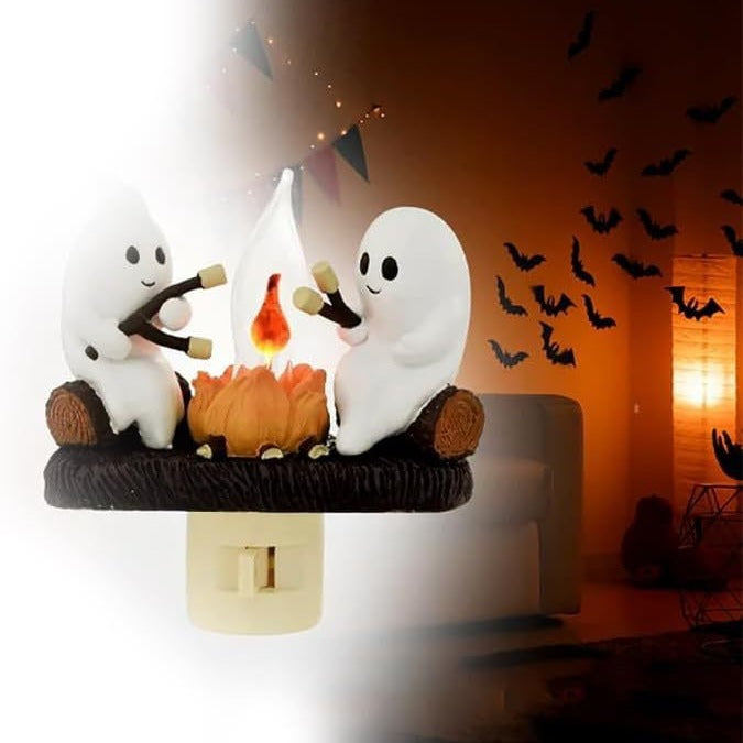 Halloween Ghost Witch Bonfire Light