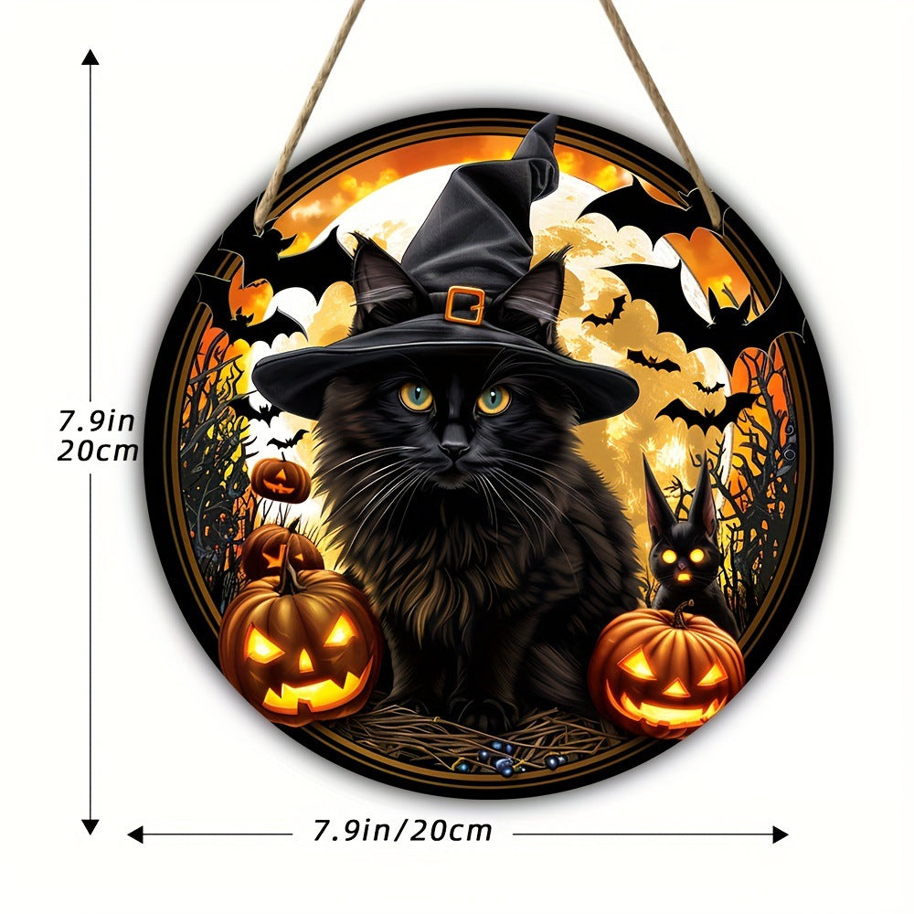 Acrylic Halloween Witch Pendant Color Disc Wall Decorations, Pumpkin lanterns, Jack o Lanterns, Halloween Lights, Halloween Decoration Ornaments, Halloween inflatables, carved pumpkins, Halloween wreaths, Halloween Candles, and animatronics Halloween.
