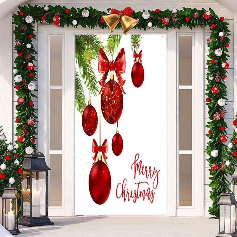 Christmas Festival Door Set Decorative Cloth, Christmas Decoration, Holiday Ornaments, Christmas Decoration Items, Christmas Outdoor Banner, Christmas festive banner