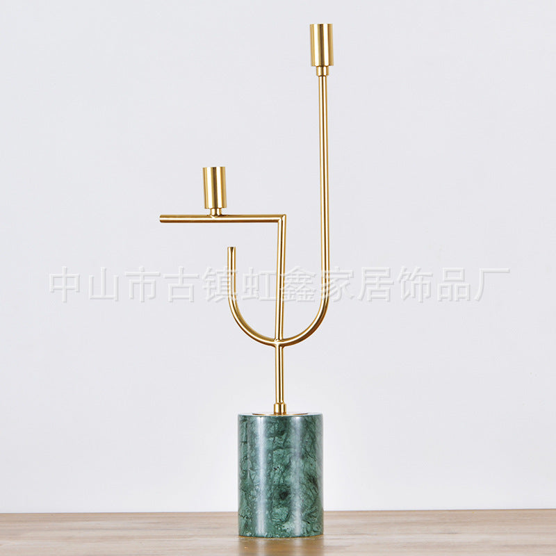 Dining table golden decoration nordic style candle holder