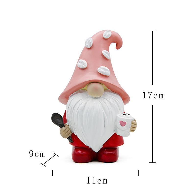 Valentine Gnomes, Decognomes, Valentine's Day Gnomes, Valentine's Day Gnome Decor, Valentine's Day Gnomes DIY, Valentine's Day Gnome Craft, Valentine's Day Gnome Plush, Valentine's Day Gnomes, Resin Valentine Gnomes