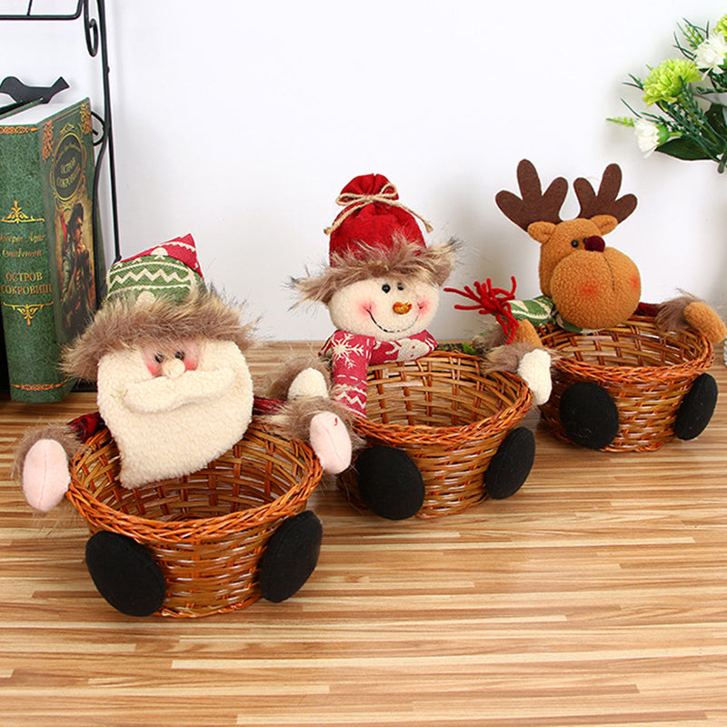 Christmas Decorations New Christmas Candy Basket Christmas Tabletop Ornaments Children's Candy Decorations