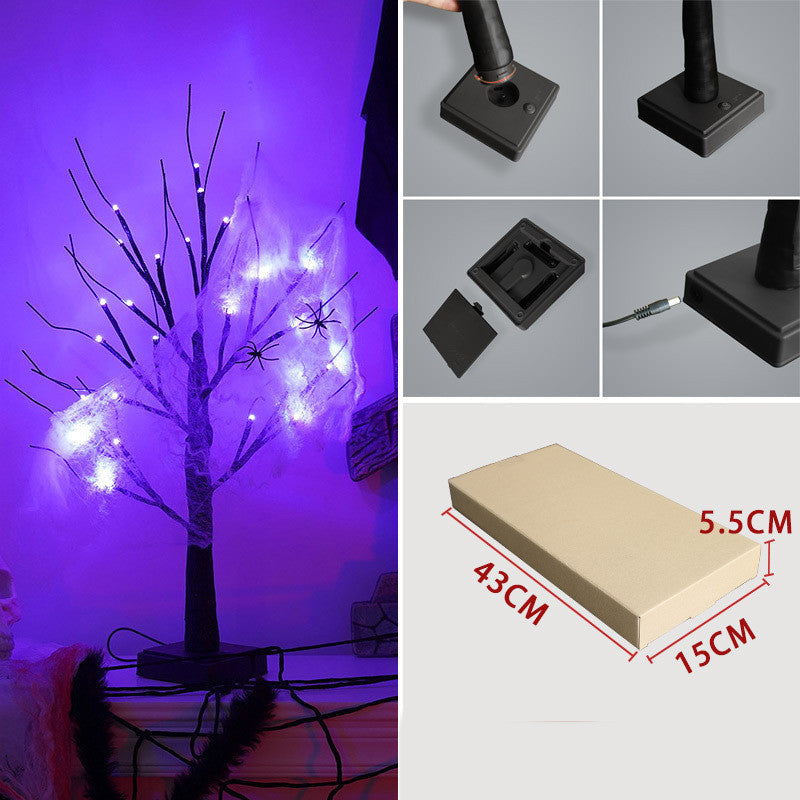 Halloween Tree Light Led Holiday Party Layout Home Decorative Lamp