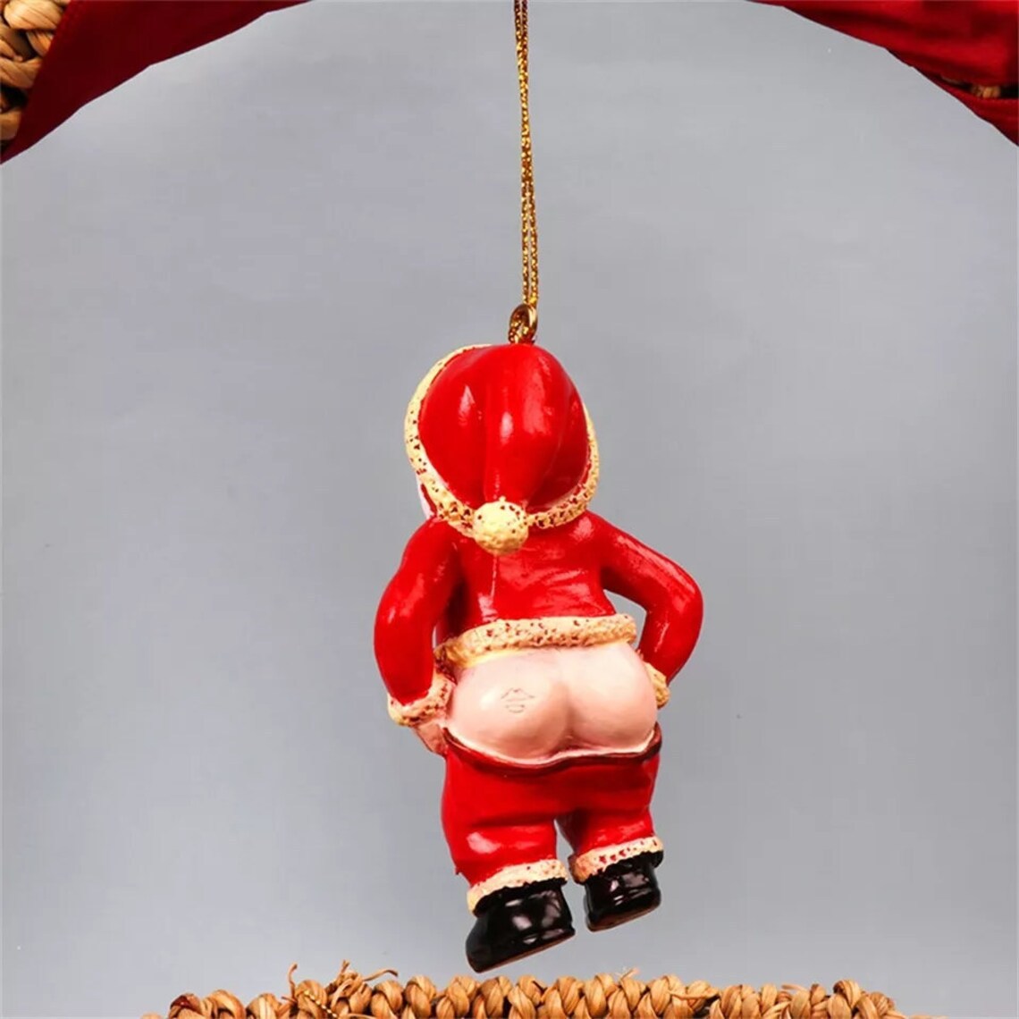 Christmas Old Man Modeling Decoration Christmas Window Decoration, Santa Claus Ornaments, Christmas Decoration Items, Christmas Decoration Ornaments, inverted Santa Claus pendant, lifting pants Santa Claus pendant, Christmas Santa pendant