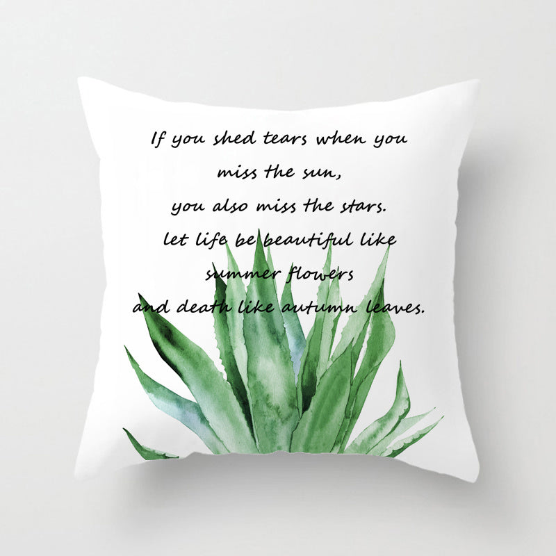 Love Plant Simple Cushion Cover Valentine Day Decor