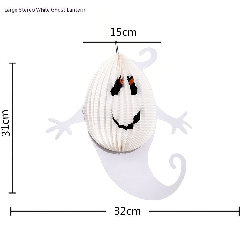 Halloween Paper Lantern Props Pumpkin Ornaments Witch Kindergarten Decorations