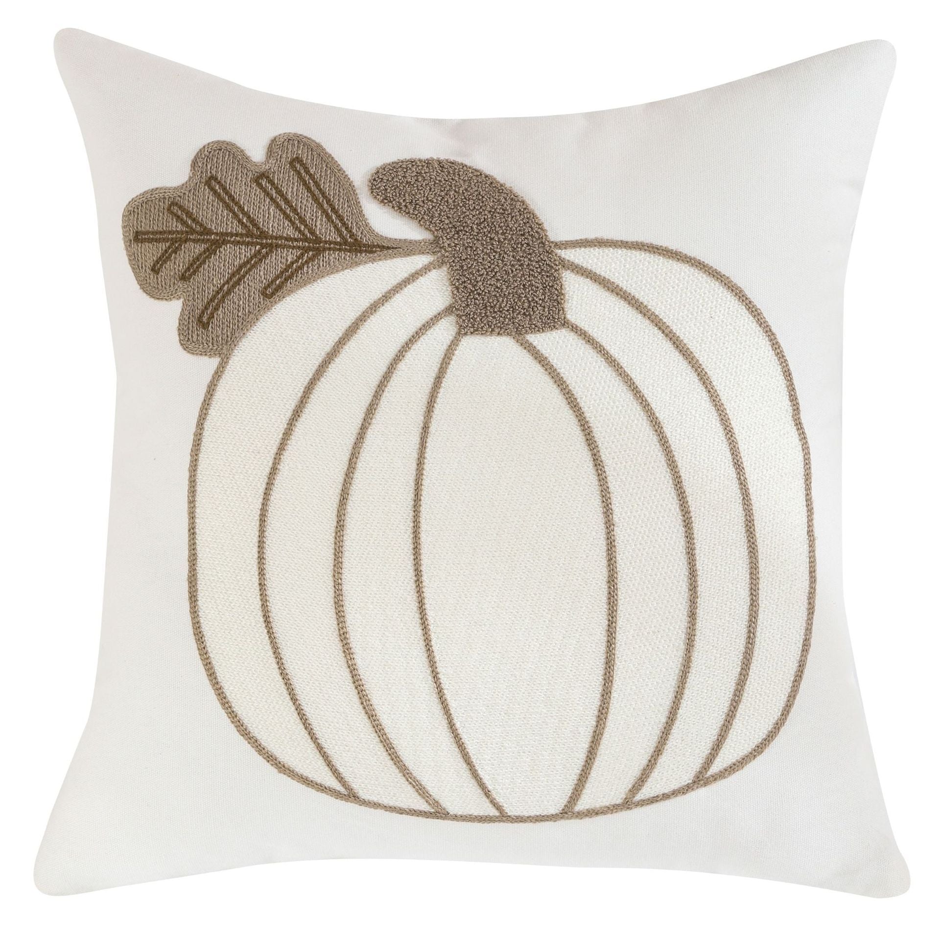 Pumpkin Embroidered Halloween Pillow Cover Lumbar Support