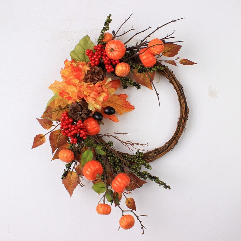 Thanksgiving Harvest Festival Garland Autumn Color Berry Branches Vine