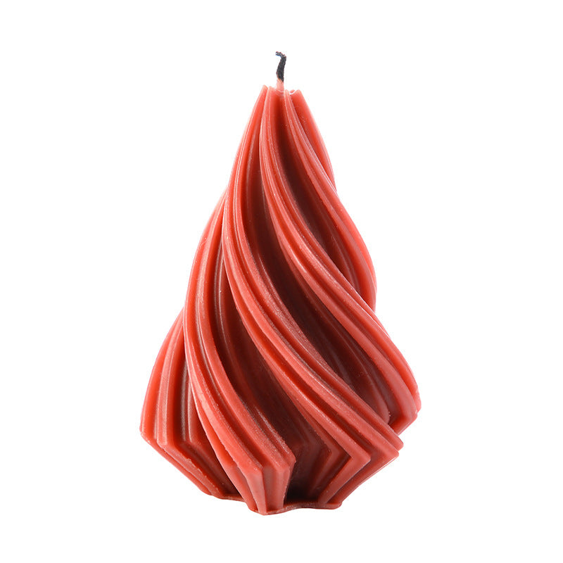 Christmas Tree Twisted Creative Modeling Home Candle Ornaments