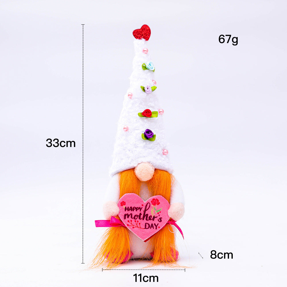 Mother's Day Gnomes Love Top Hat Faceless Doll, Mother's Day Love Top Hat Faceless Doll, Happy Mothers Day Gnome, Decognomes