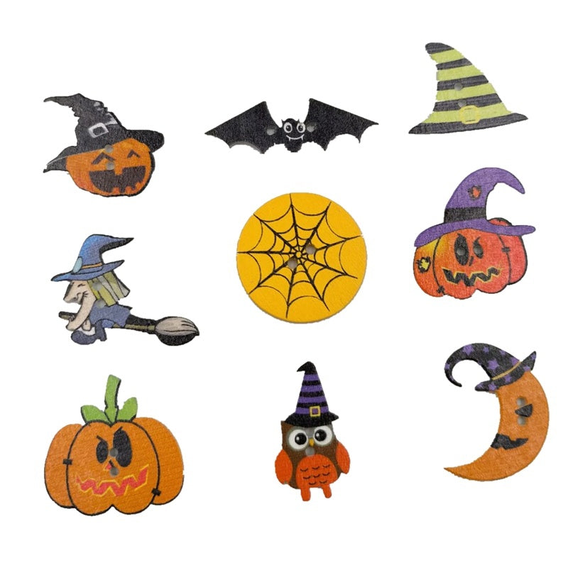 DIY White Background Painted Halloween Wood Chip Decoration Halloween Party Accessories, Pumpkin lanterns, Jack o Lanterns, Halloween Lights, Halloween Decoration Ornaments, Halloween inflatables, carved pumpkins, Halloween wreaths, Halloween Candles.