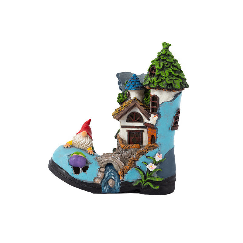 Elf Tree House Resin Solar Lamp Ornaments, Garden gnomes, Lawn gnomes, Outdoor gnomes, Yard gnomes, Ceramic gnomes, Concrete gnomes, Resin gnomes, Funny gnomes, Classic gnomes, Cute gnomes, Gnome statues, Decorative gnomes, Fantasy gnomes, Hand-painted gnomes, Whimsical gnomes, Gnome figurines, Novelty gnomes, Gnome with wheelbarrow, Gnome with mushroom, Gnome with lantern,