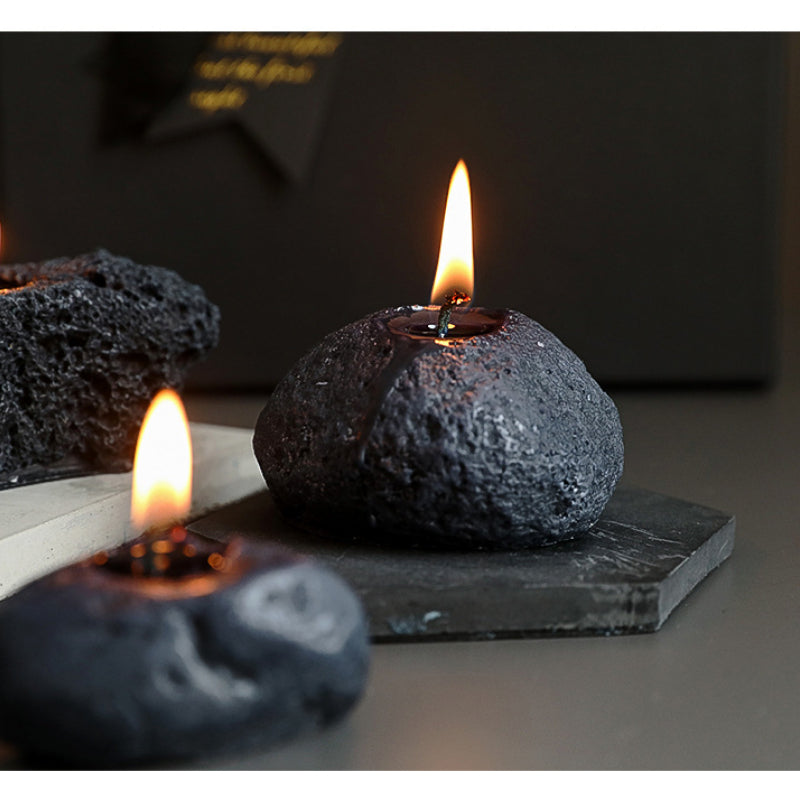 Meteorite Stone Candle Fragrance Creative Diy, Geometric candle molds, Abstract candle molds, DIY candle making molds, Aromatherapy Candle Molds, Scented Gnomes, Candle Molds, Decognomes, Scented Candle Silicone Mold