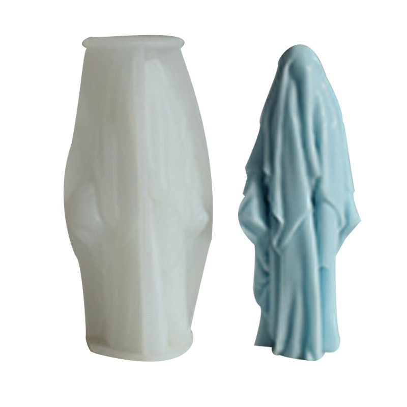 Mountain Masked Faceless Human Aromatherapy Candle Silicone Mold Diy Halloween Candle Mould Plaster Decoration, Silicone candle molds, Christmas tree candle molds, Halloween pumpkin candle molds, Easter egg candle molds, Animal candle molds, Sea creature candle molds, Fruit candle molds, Geometric candle molds, Abstract candle molds, DIY candle making molds,