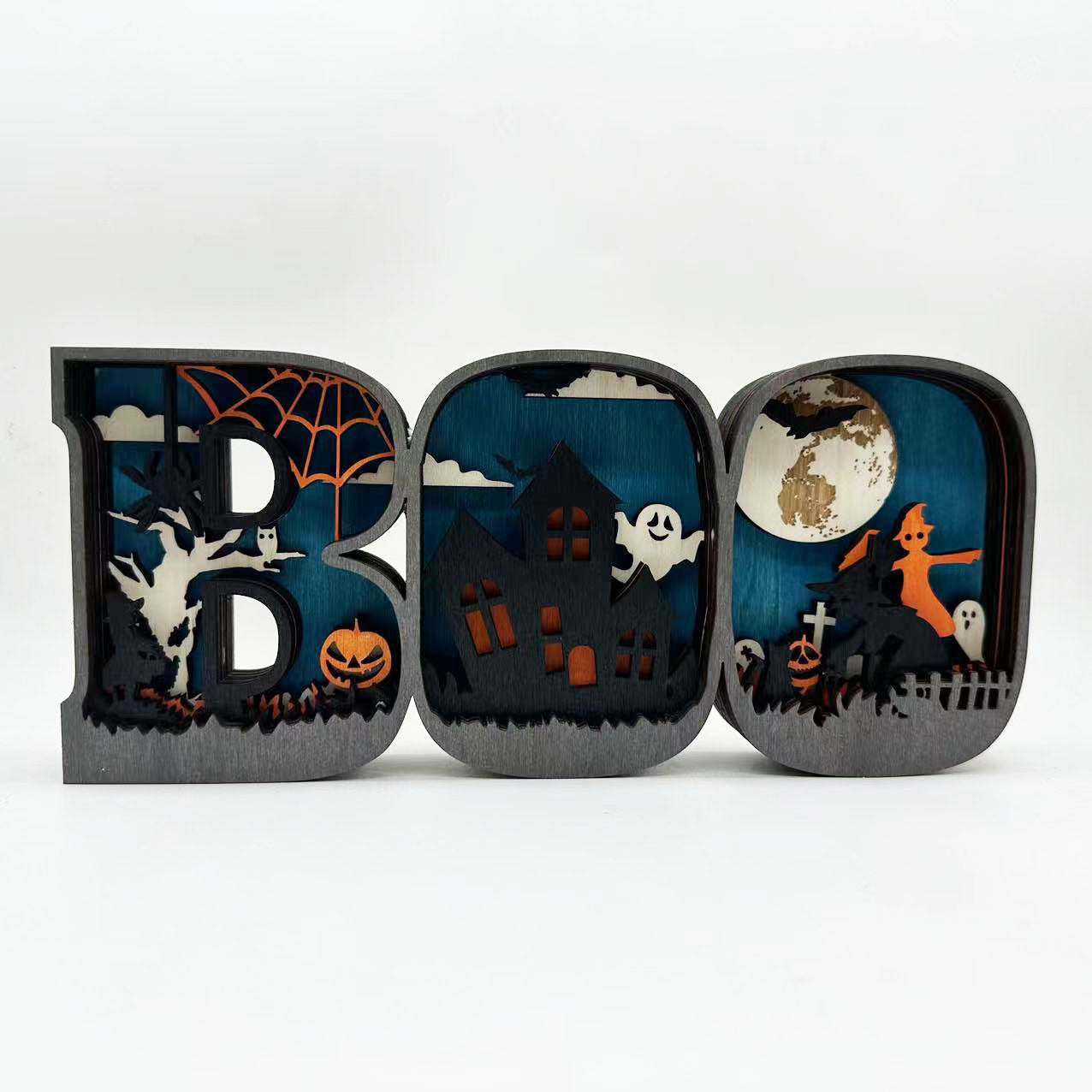 Halloween Design BOO Letter Lighting