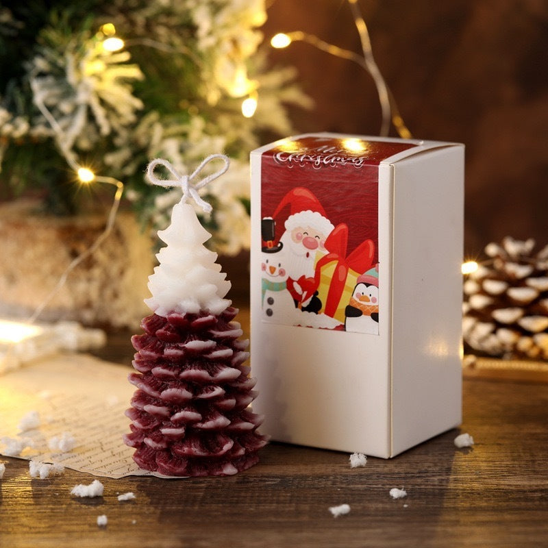 Christmas Wine Red Aromatherapy Candle Atmosphere Decoration