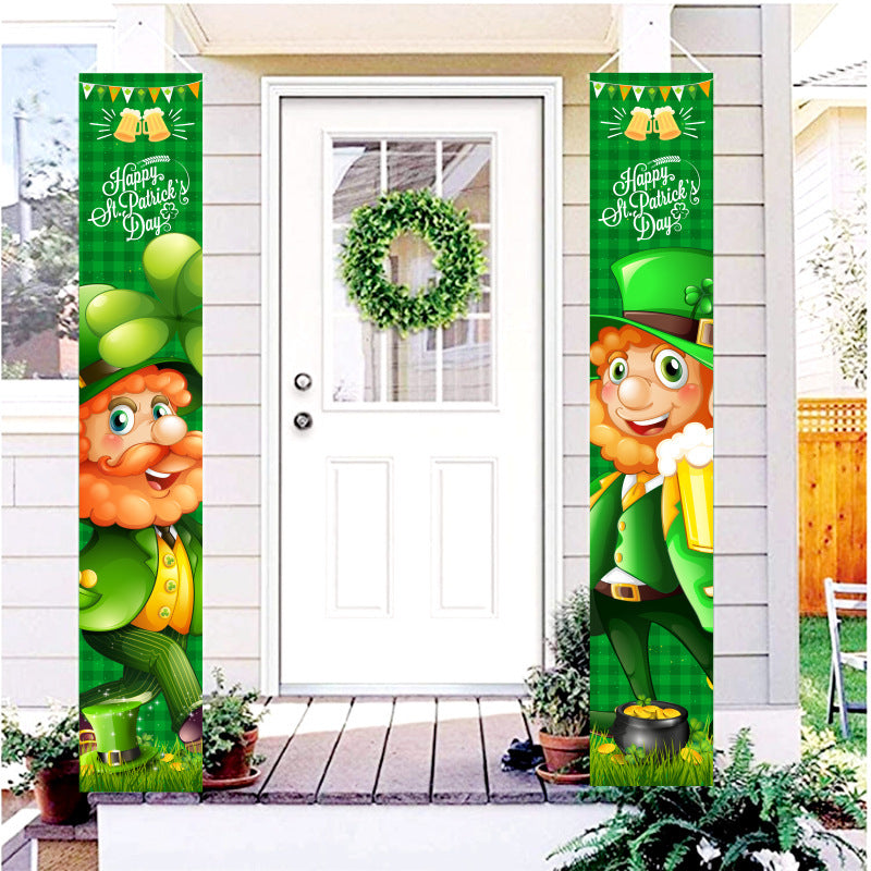 Irish National Day Porch Couplet With Flag, st patricks day decorations, st patricks day decor, st patrick's day decorations, st patrick day decorations, Irish Décor, irish ornaments, Decognomes, St. Patrick's Day Party Supplies, St. Patrick's Day Decorations: Shamrock, Irish & Leprechaun