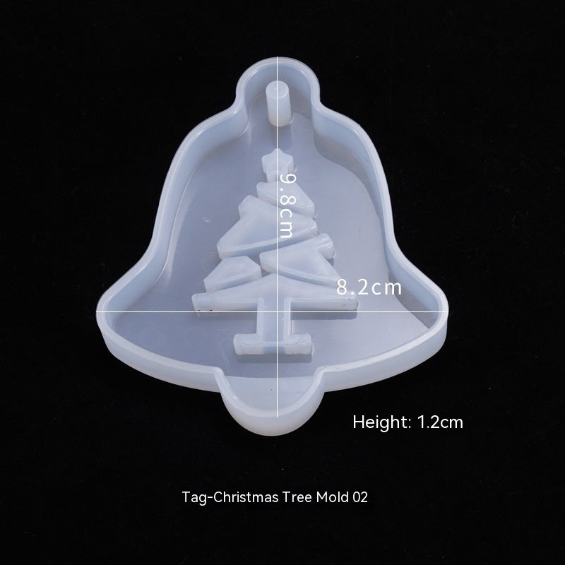 Crystal Glue Hanging Christmas Tree Elk Decorative Silicone Mold