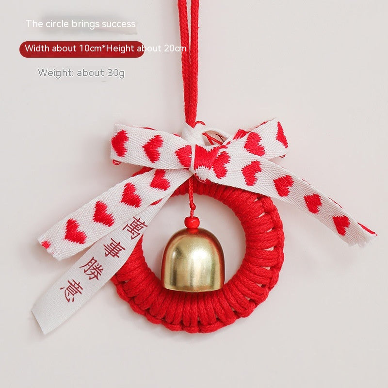 Nordic Style Christmas Decoration Pendant Vehicle Bell
