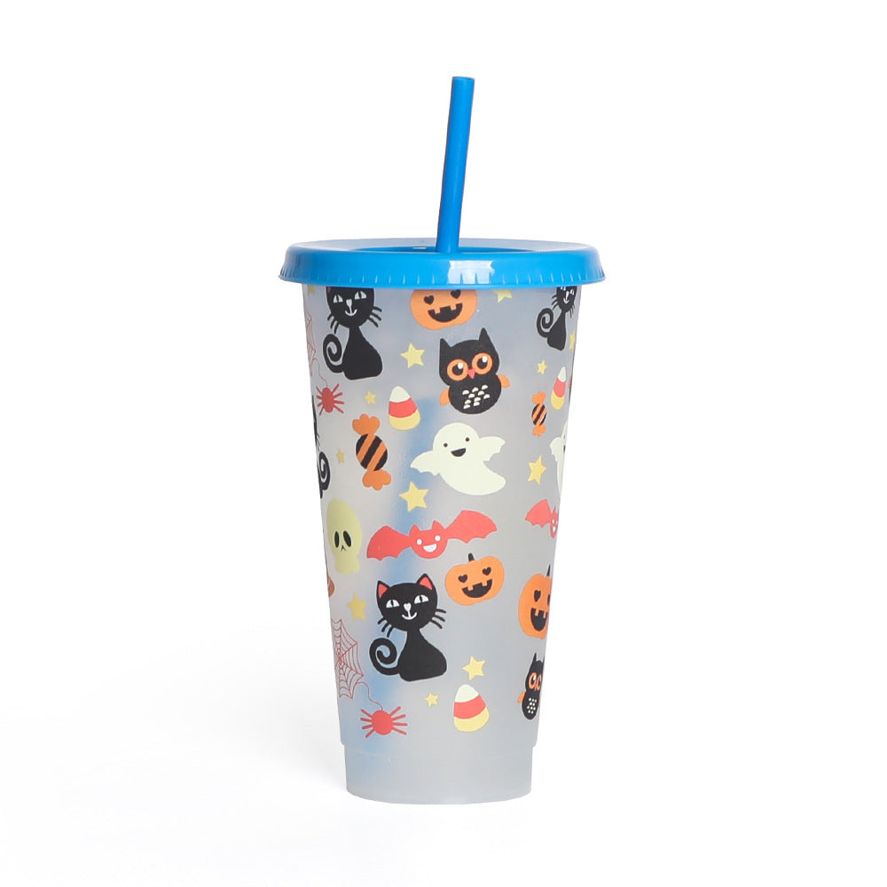 Halloween Creative Plastic Color Changing Luminous Cup