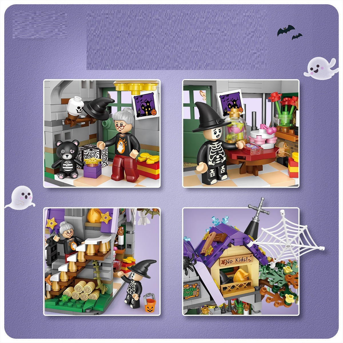 Carriage Happy Halloween Decoration Bricks For Boys Kids Toys Halloween Gift, Pumpkin lanterns, Jack o Lanterns, Halloween Lights, Halloween Decoration Ornaments, Halloween inflatables, carved pumpkins, Halloween wreaths, Halloween Candles, and animatronics Halloween.
