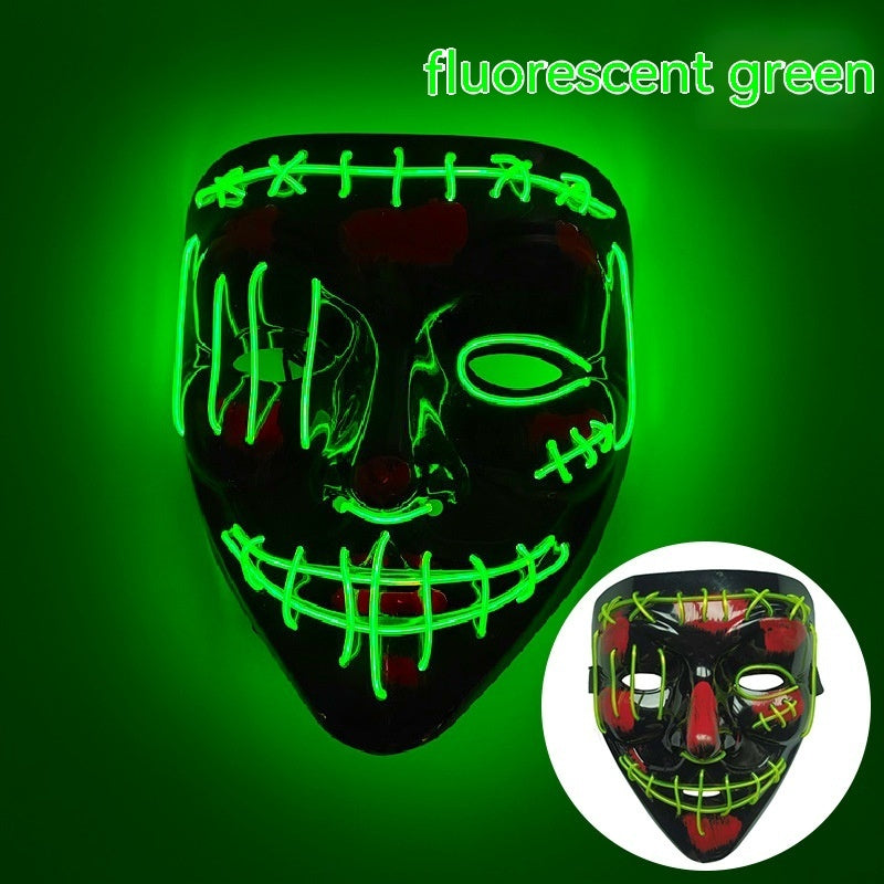 V-shaped Halloween Luminous Mask LED