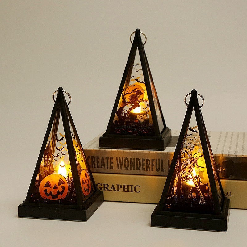 Halloween Decorations Small Lantern Pendant Lighting Ornaments, Pumpkin lanterns, Jack o Lanterns, Halloween Lights, Halloween Decoration Ornaments, Halloween inflatables, carved pumpkins, Halloween wreaths, Halloween Candles.