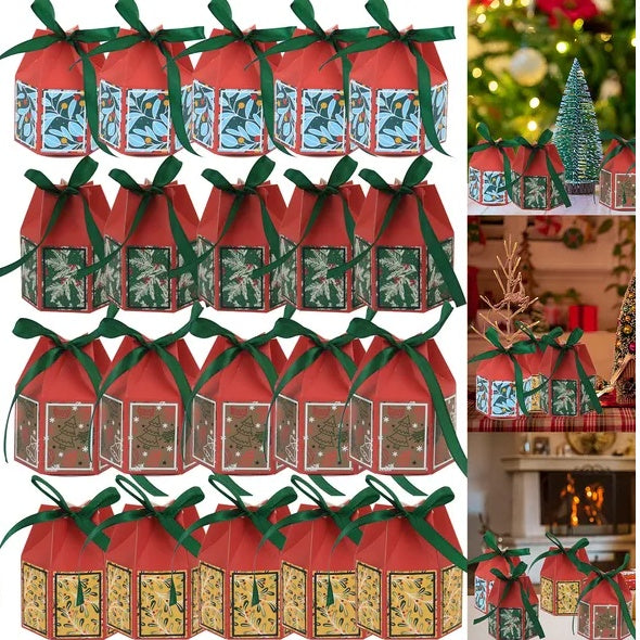 20 Pcs Christmas Candy Boxes With Ribbon Colorful Goodies Treat Box Snowflake Christmas Tree Cases For Xmas Gift Wrapping Holiday Party Supplies, Christmas decorations, Christmas lights, Christmas tree ornaments, Christmas wreaths, Christmas garlands, Christmas stockings, Christmas tree toppers, Christmas village sets, Christmas figurines, Christmas table decorations, Christmas centerpieces, Christmas tree skirts, Christmas tree stands, Christmas yard decorations, Christmas outdoor lights, Christmas