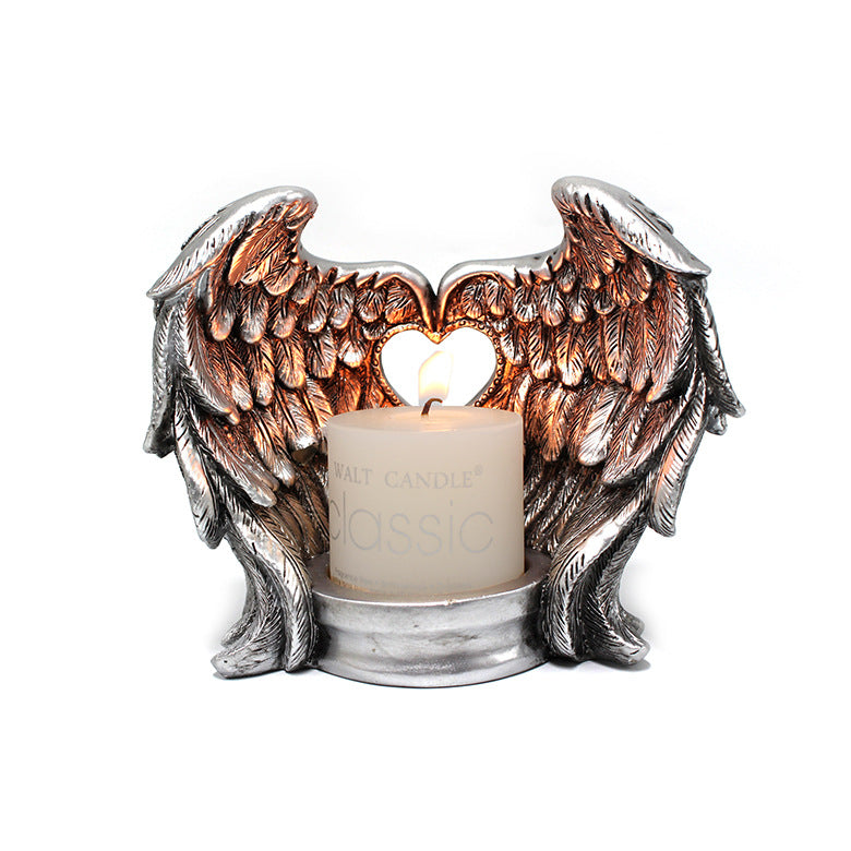 Resin Wing Candle Holder Ornaments Creative Home, candle holder, candle stick holder, glass candle holder, iron candle holder, wicker candle holder 2 piece set, candle holders, candlesticks, candle sticks, Luxury candles holders, taper candle holders, candlestick holder, Wooden Candlestick Candle Holder, Metal Candle Holders