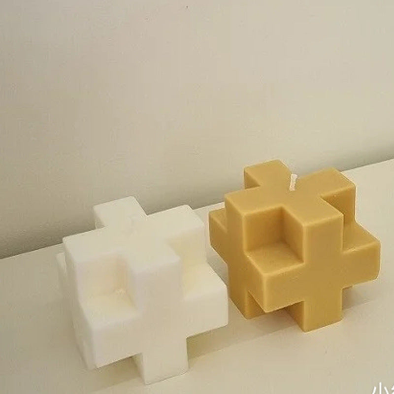 Cross Rubik's Cube Candle Silicone Mold, Silicone candle molds, Christmas tree candle molds, Halloween pumpkin candle molds, Easter egg candle molds, Animal candle molds, Sea creature candle molds, Fruit candle molds, Geometric candle molds, Abstract candle molds, DIY candle making molds,