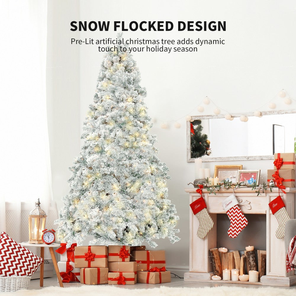 PVC Simulation Snowfall Display Window Decoration Christmas Tree