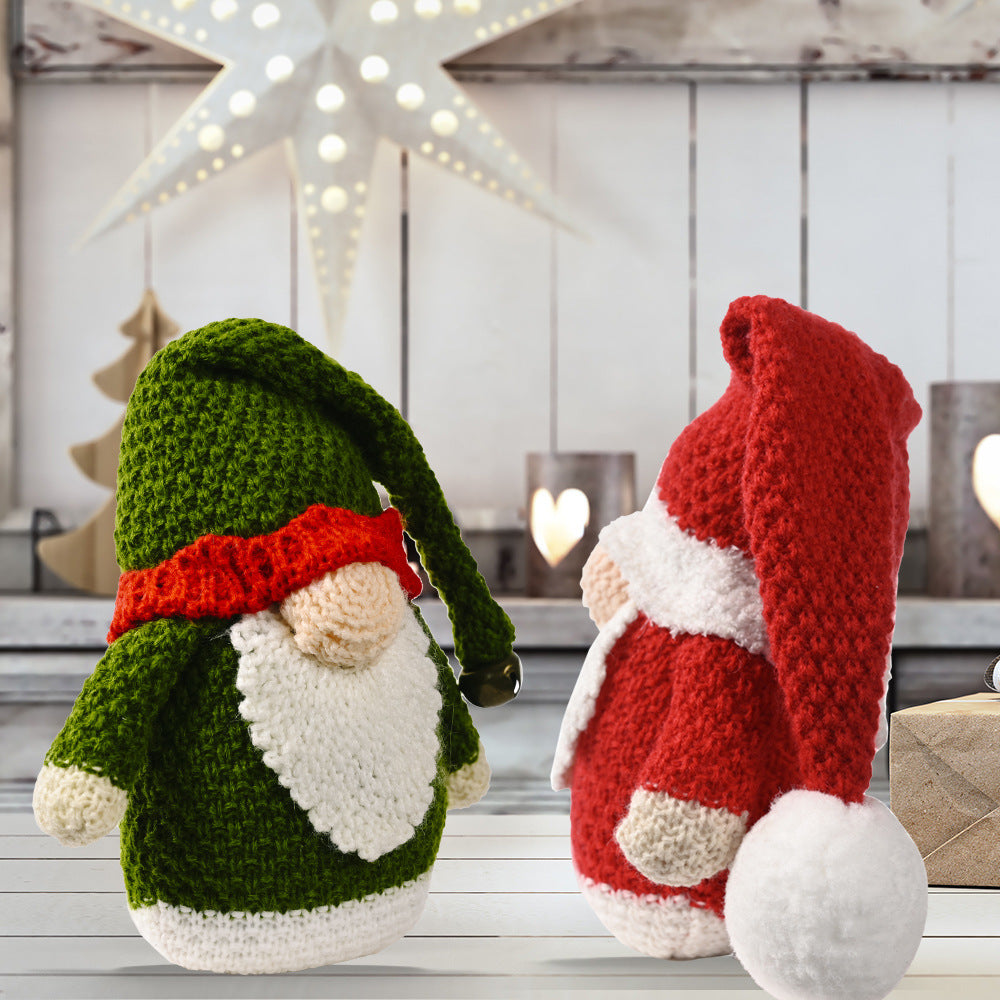 Knitted Rudolf Ornaments Christmas Doll