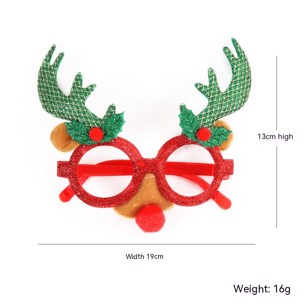 Dance Party Christmas Decorative Glasses Frame