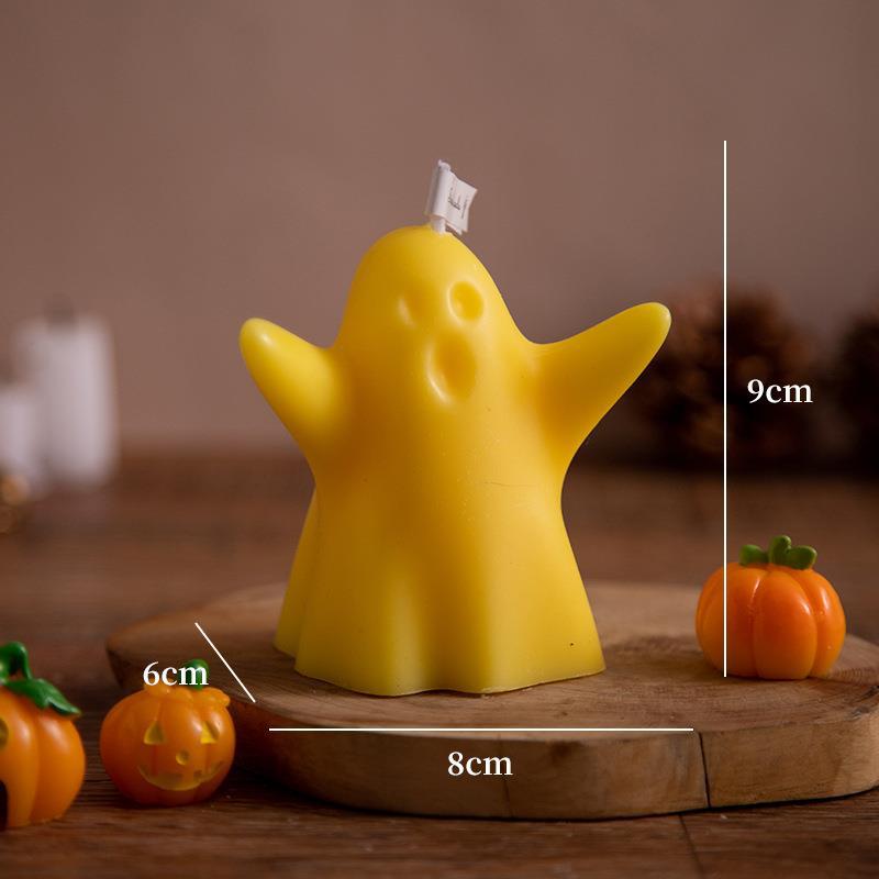 Halloween Little Ghost Aromatherapy Candle, Silicone candle molds, Christmas tree candle molds, Halloween pumpkin candle molds, Easter egg candle molds, Animal candle molds, Sea creature candle molds, Fruit candle molds, Geometric candle molds, Abstract candle molds, DIY candle making molds,