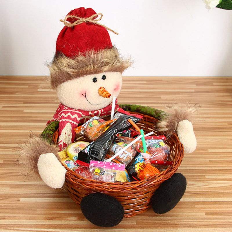 Christmas Decorations New Christmas Candy Basket Christmas Tabletop Ornaments Children's Candy Decorations