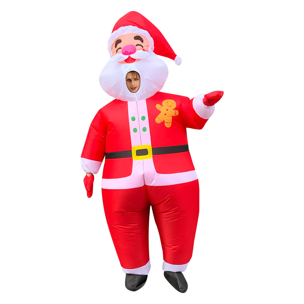 Christmas Old Man Snowman Gingerbread Man Inflatable Clothing