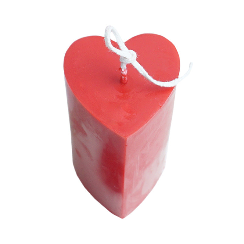 Love Columnar Heart-shaped Aromatherapy Candle Mold Nordic Style Home Decoration Soybean Wax Plastic Mold, Geometric candle molds, Abstract candle molds, DIY candle making molds, Decognomes, Silicone candle molds, Candle Molds, Aromatherapy Candles, Scented Candle,