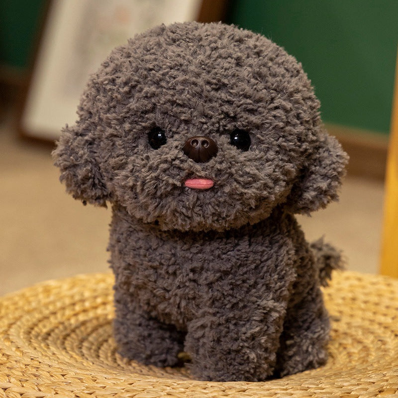 Simulation Tongue-sticking Cute Bichon Frise Plush Toy Stuffed Animals, stuffed animals, weighted stuffed animal, stuffed animal​, highland cow stuffed animal, Plush Toys, Soft Toys, Teddy Bear, plush​, plushies, Decognomes, Plush doll
