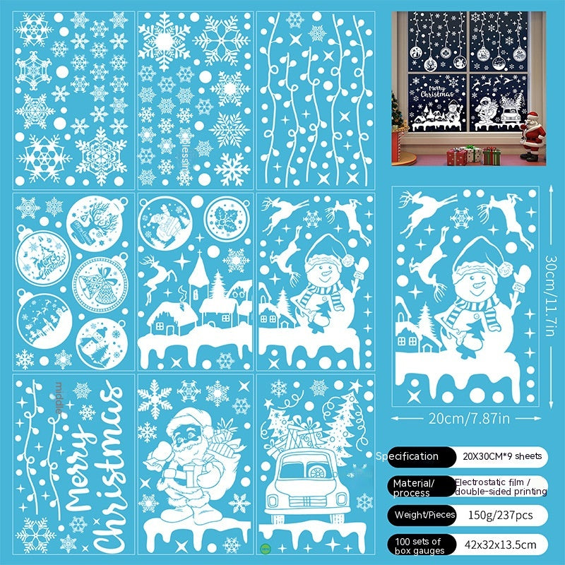 Christmas Static Window Stickers Hanging Ball, christmas decoration items, christmas stickers, christmas wall stickersChristmas Static Window Stickers Hanging Ball, Christmas Static Window Stickers Hanging Ball, christmas decoration items, christmas stickers, christmas wall stickersChristmas Castle Stickers, B Santa Claus Stickers, static snowflake Stickers, jingling bell Stickers, suspension bridge Stickers, pure white snowflake Stickers, Christmas snowflake Stickers, snowman Christmas tree Stickers