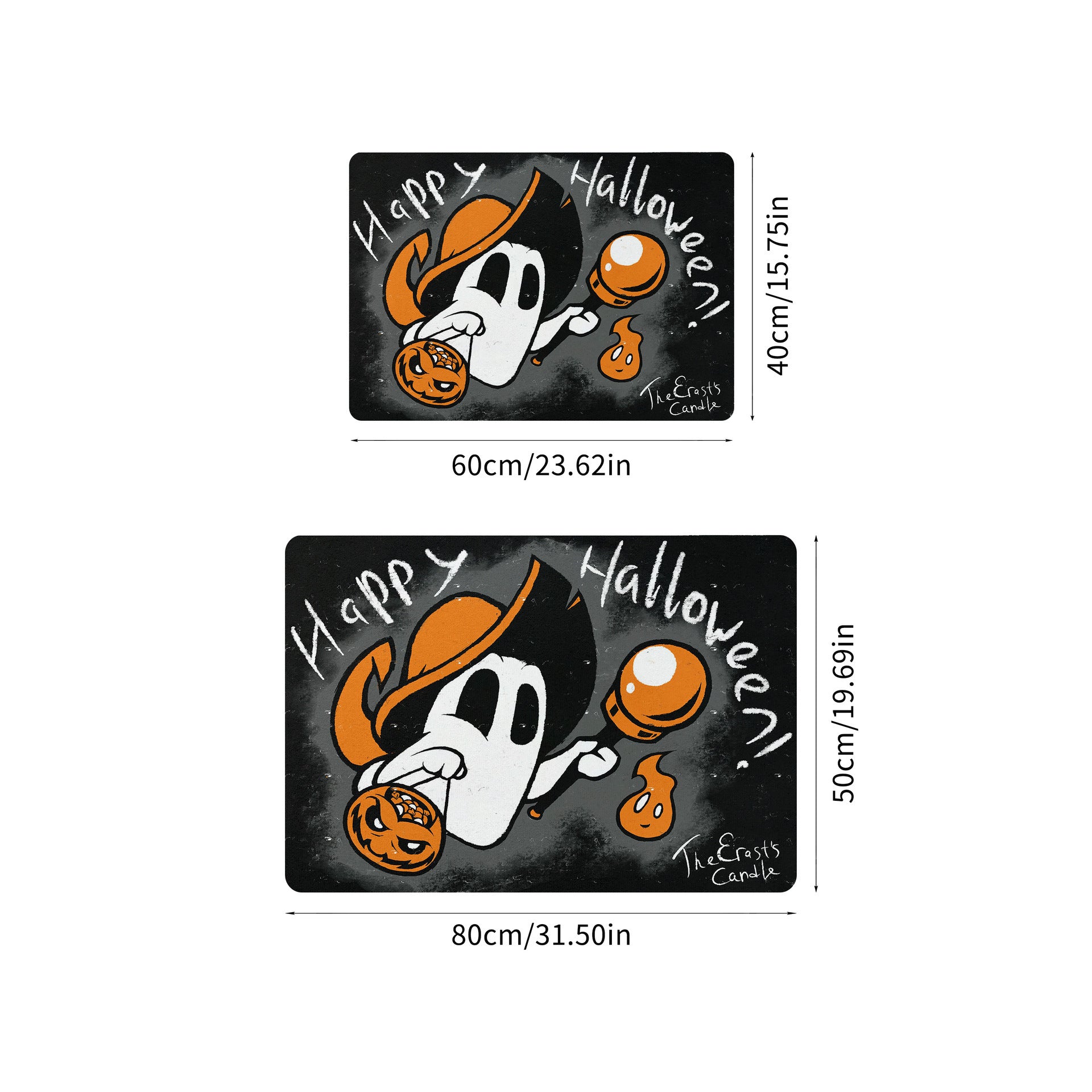 Halloween Q Version Ghost Kitchen Anti-slip Floor Mat