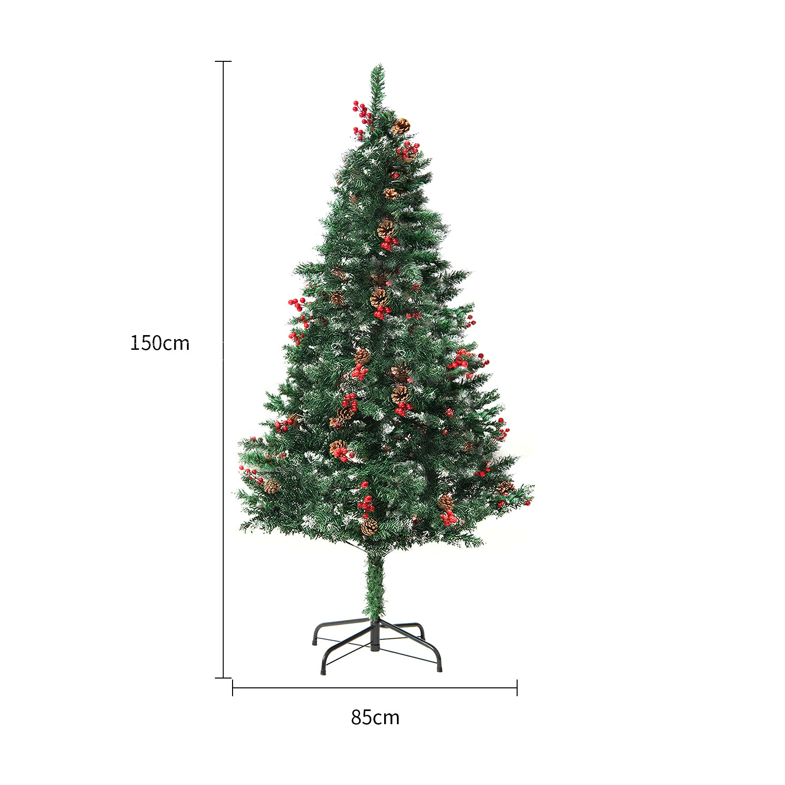 PVC Simulation Snowfall Display Window Decoration Christmas Tree