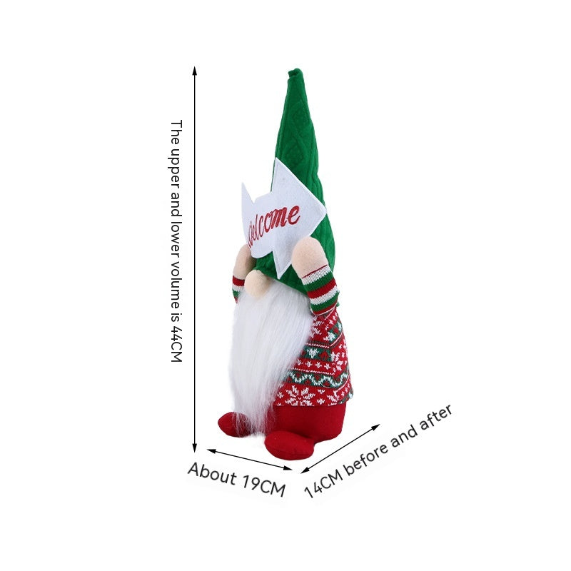 Rudolf Faceless Doll Christmas Decorations