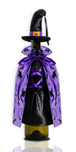 Halloween Decoration Black Witch Cloak Hat Bottle Cover, Halloween decorations items, Halloween costumes, Halloween masks, Halloween props, Halloween animatronics, Halloween inflatables, Halloween lights, Halloween fog machines, Halloween spider webs, Halloween lanterns, Halloween banners, Halloween streamers, Halloween tableware, Halloween centerpieces, Halloween party favors, Halloween yard stakes, Halloween tombstones, Halloween candles, Halloween wreaths, Halloween garlands
