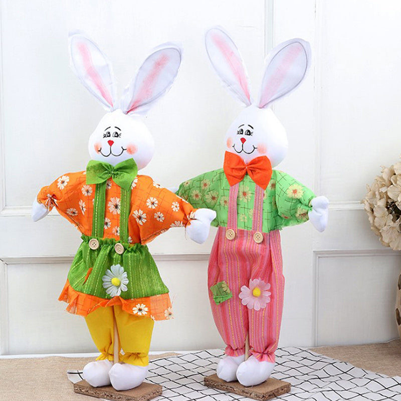 Rabbit Scarecrow Toy, easter decorations, Easter Decor, easter table decor, outdoor easter decorations, shop easter, Decognomes, Spring Decorations