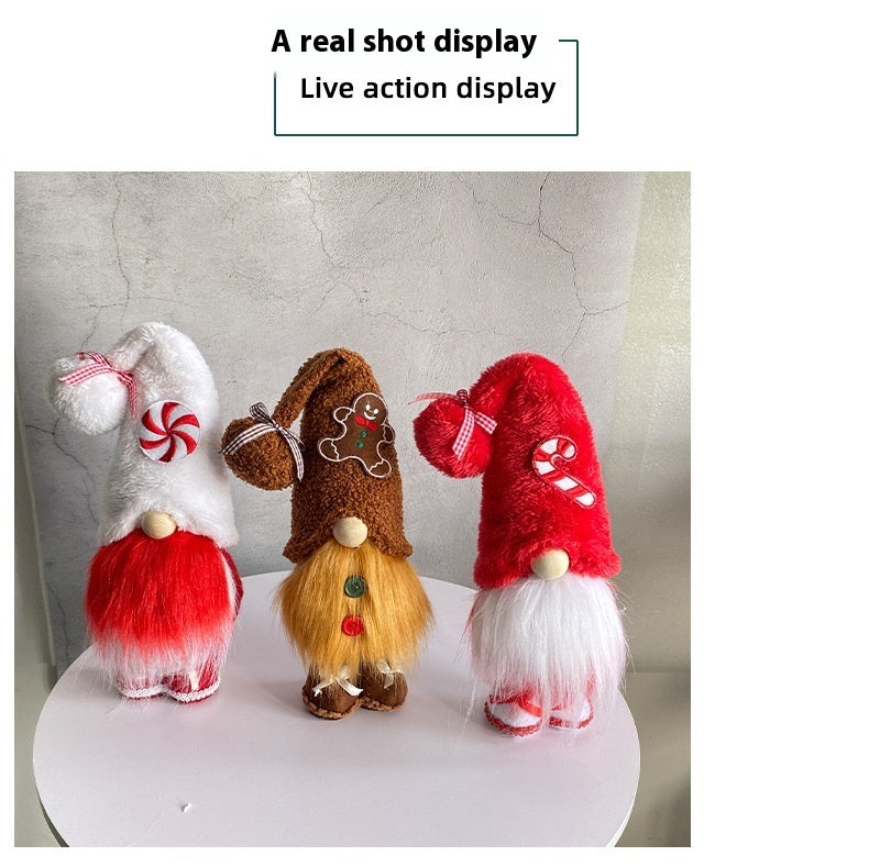 Christmas Candy Faceless Elderly Decoration Creative Doll Decorations