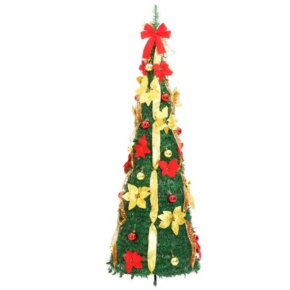 Artificial Christmas Tree Pop-up  LEDs Green 59.1, Christmas decorations, Christmas lights, Christmas tree ornaments, Christmas wreaths, Christmas garlands, Christmas stockings, Christmas tree toppers, Christmas village sets, Christmas figurines, Christmas table decorations, Christmas centerpieces, Christmas tree skirts, Christmas tree stands, Christmas yard decorations, Christmas outdoor lights, Christmas inflatables, Christmas