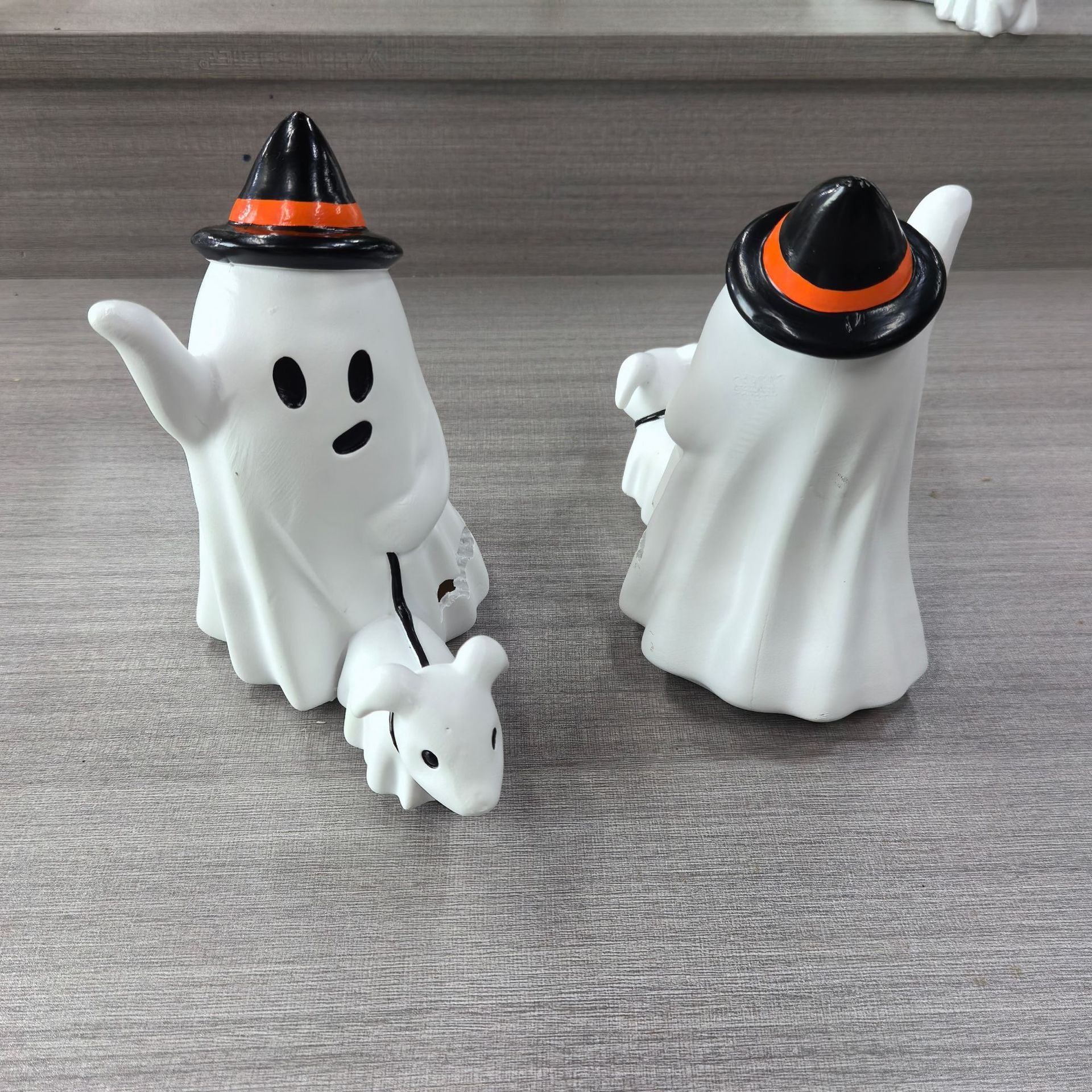 Halloween Little Ghost Dog Walking Ornaments