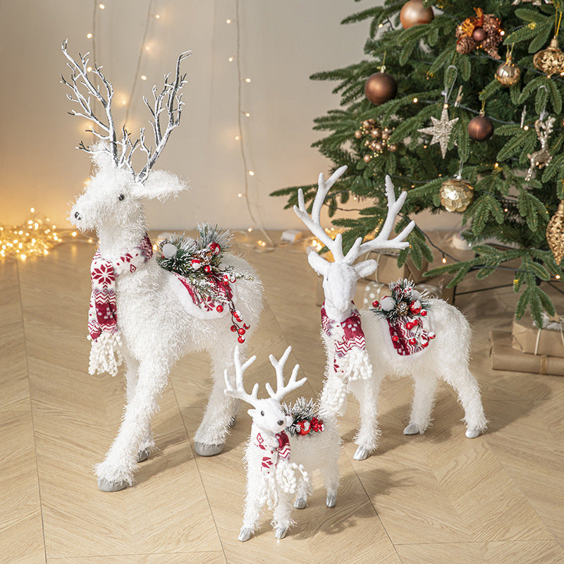 Christmas Decorations White David's Deer Doll